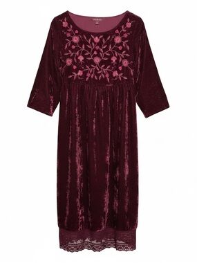April Cornell Francesca Velvet Dress Size Large